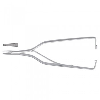 Arruga Micro Needle Holder Straight - With Ratchet Stainless Steel, 16 cm - 6 1/4"